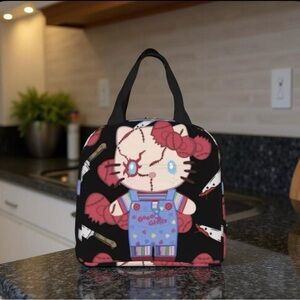 Hello‎ Kitty Chucky Lunch Bag Insulated Cooler Bag Reusable Tote